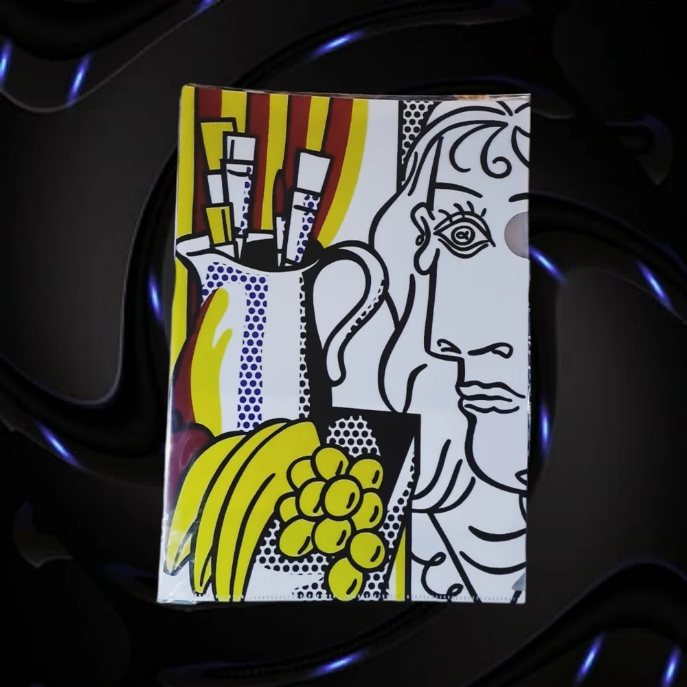 Roy Lichtenstein Pop Art on 3 Storage Folders. NWT